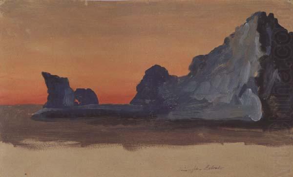 Icebergs at Midnight,Labrador, Frederic E.Church